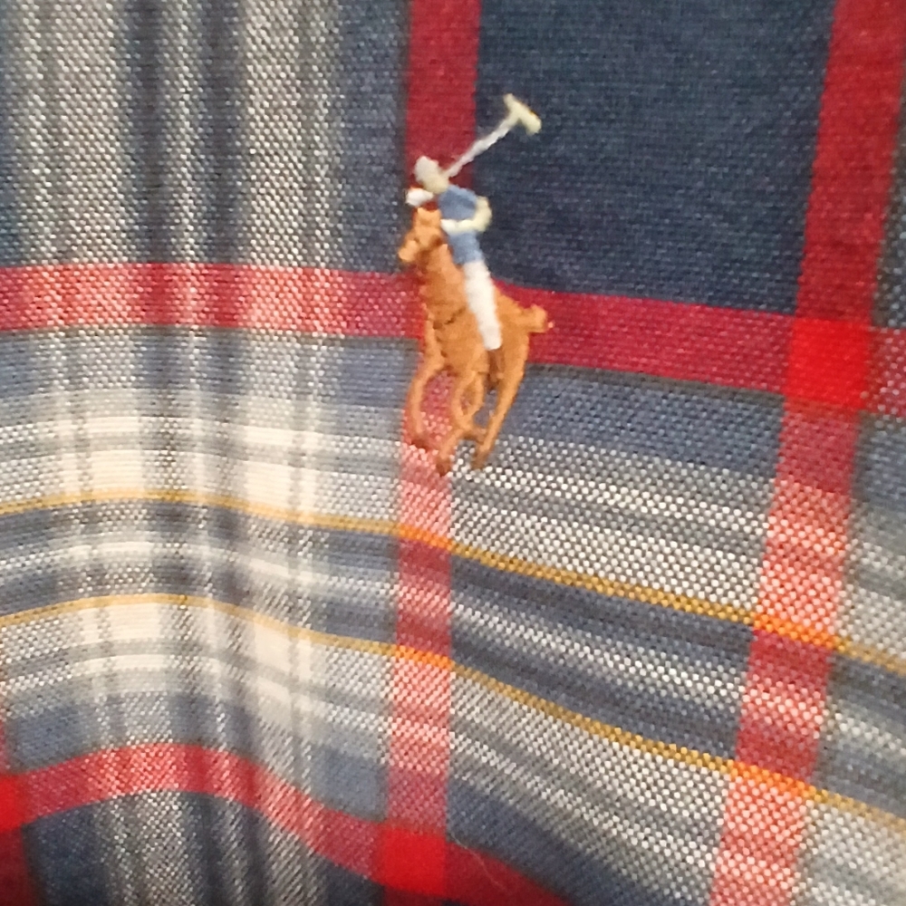 Ralph Lauren Plaid Button Down Long Sleeve Shirt Mens Medium Country Academia - Picture 3 of 5